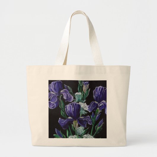 Iris Jumbo Stoffbeutel (Vorne)