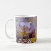 Iris-Kaffeetasse-Tassengeschenke lila Iris-Blumen Kaffeetasse (Links)