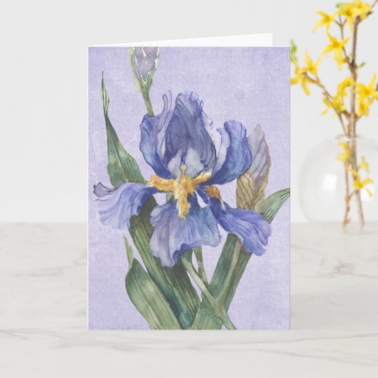 Iris Karte (Gelbe Blume)