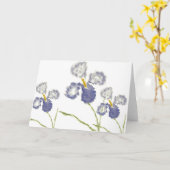 Iris Karte (Gelbe Blume)