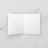 IRIS-KARTE - FLASCHENROCKET - leere Note Card Karte (Innenseite)