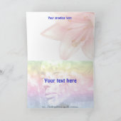 Iris-Karton Karte (Innenseite)