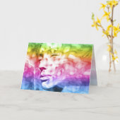 Iris-Karton Karte (Gelbe Blume)