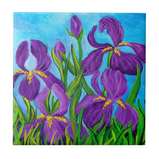 Iris-Keramik-Fliese Fliese (Vorderseite)
