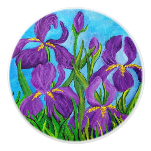 Iris Keramik Knob Keramikknauf (Vorderseite)