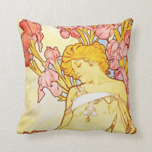 Iris-Kissen Alphonse Mucha Kissen