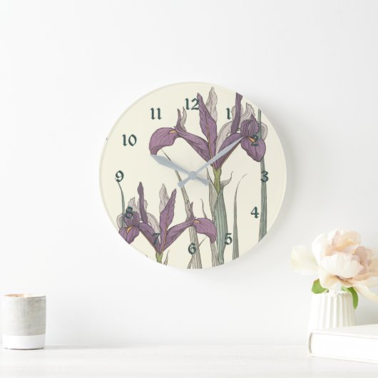 Iris Lace Große Wanduhr (Zuhause)