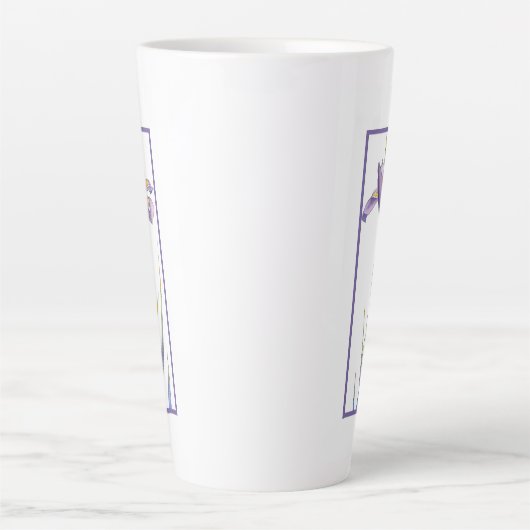 Iris Latte Tasse (Vorderseite)