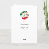 "Iris-" leere Gruß-Karte Karte (Rückseite)