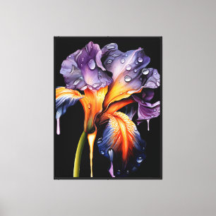Iris-Leinwand-Wandkunst Leinwanddruck