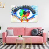 Iris Leinwanddruck (Insitu (Wohnzimmer))