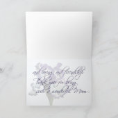 Iris Liebe Card für Mama Dankeskarte (Innenseite)