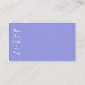 Iris Lila Floral Vielen Dank Visitenkarte (Rückseite)