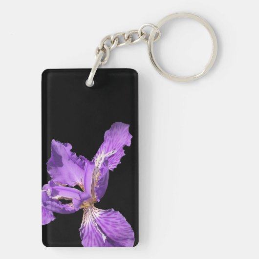 Iris Lila Schlüsselanhänger (Rückseite)