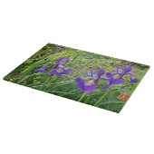 Iris Lover's Cutting Board, Backsplash Wall Art Schneidebrett (Ecke)