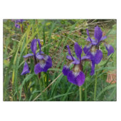 Iris Lover's Cutting Board, Backsplash Wall Art Schneidebrett (Vorderseite)