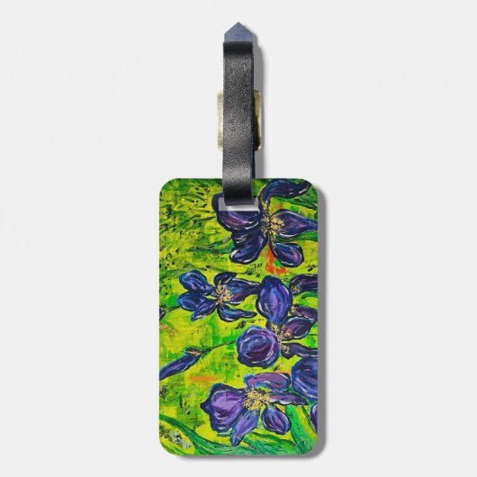 Iris Luggage Tag Gepäckanhänger (Rückseite vertikal)