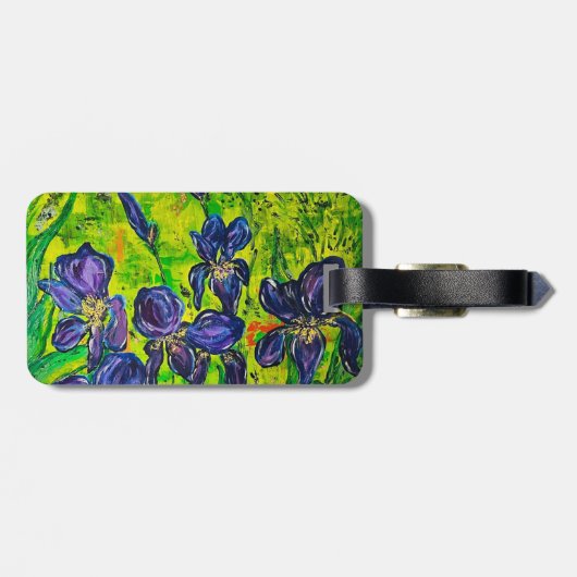 Iris Luggage Tag Gepäckanhänger (Rückseite horizontal)