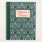 Iris Magic Planner - Blume Muster Planer (Vorderseite)