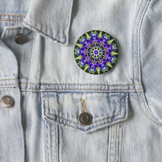 Iris Mandala Button (Beispiel)