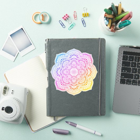 Iris Mandala Custom-Cut Vinyl Sticker (iPad Hülle)