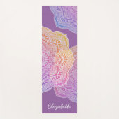 Iris Mandala Personalized Yoga Mat Yogamatte (Vorderseite)