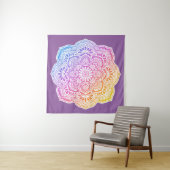 Iris Mandala Tapestry Wandteppich (Beispiel)