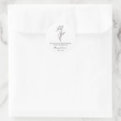 Iris Memorial Funerbital Seed Packet Runder Aufkleber (Tasche)