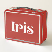 Iris Metall Brotdose (Rückseite)