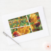 Iris "Michigan Pride"[Rectangle Siegel] 長 方 形 シ ル Rechteckiger Aufkleber (Umschlag)