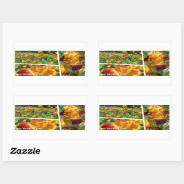 Iris "Michigan Pride"[Rectangle Siegel] 長 方 形 シ ル Rechteckiger Aufkleber