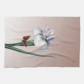 Iris mit Schmetterling Geschirrtuch (Horizontal)