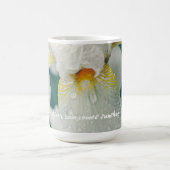 Iris mit Wassertröpfchen Kaffeetasse (Mittel)