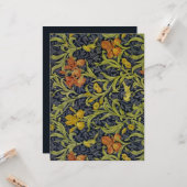Iris-Muster (von William Morris) Karte (Vorderseite/Rückseite Beispiel)