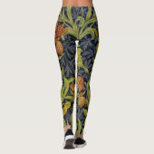 Iris-Muster (von William Morris) Leggings (Rückseite)
