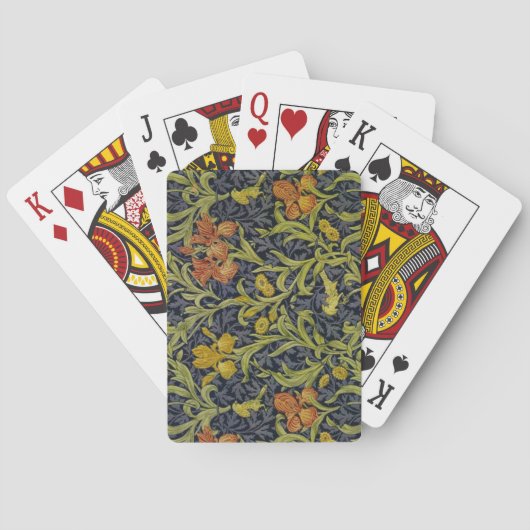 Iris-Muster (von William Morris) Spielkarten (Rückseite)