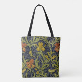 Iris-Muster (von William Morris) Tasche (Rückseite)
