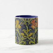 Iris-Muster (von William Morris) Tasse (Zentrum)