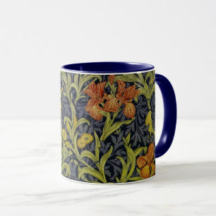 Iris-Muster (von William Morris) Tasse
