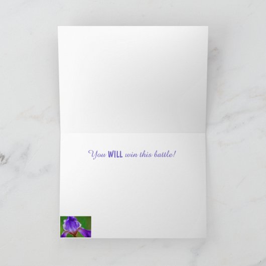 Iris Mut wegen schwerer Krankheit Karte (Innenseite)