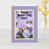 Iris Muttertagswünsche Karte (Gelbe Blume)