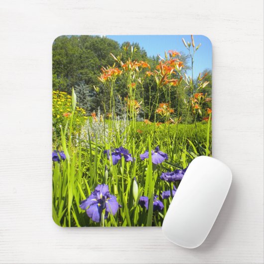 Iris N Taglilien Garden Mousepad (Mit Mouse)