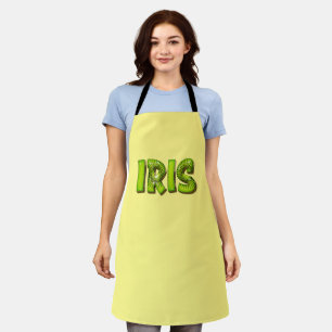 Iris Name Kiwi Design Küchenschürze Schürze