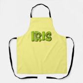 Iris Name Kiwi Design Küchenschürze Schürze (Vorderseite)