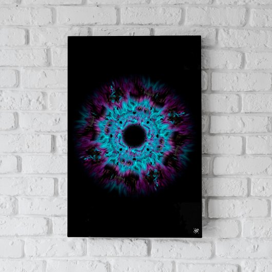 Iris nebula - farbiges abstraktes Muster v1.1 Poster