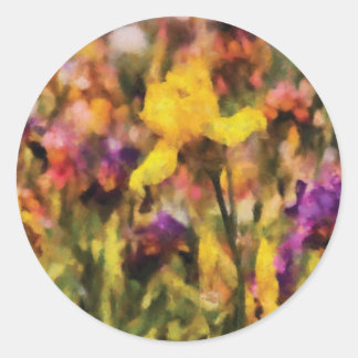 Iris - Orchester Runder Aufkleber