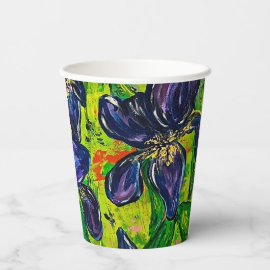 Iris Paper Cups Pappbecher (Rückseite)