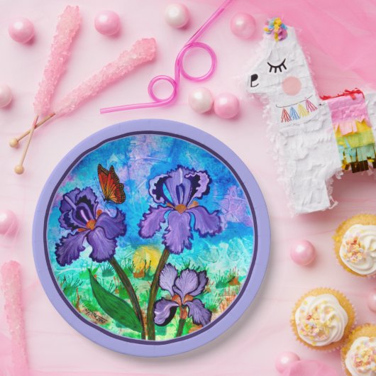 Iris Papierdem Teller an des (Party)