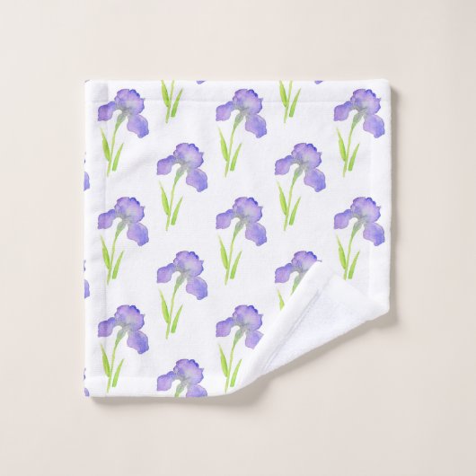 Iris Pattern Badhandtuch Set (Waschlappen)