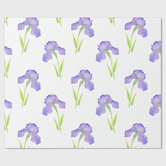 Iris Pattern Geschenkpapier (Flach)